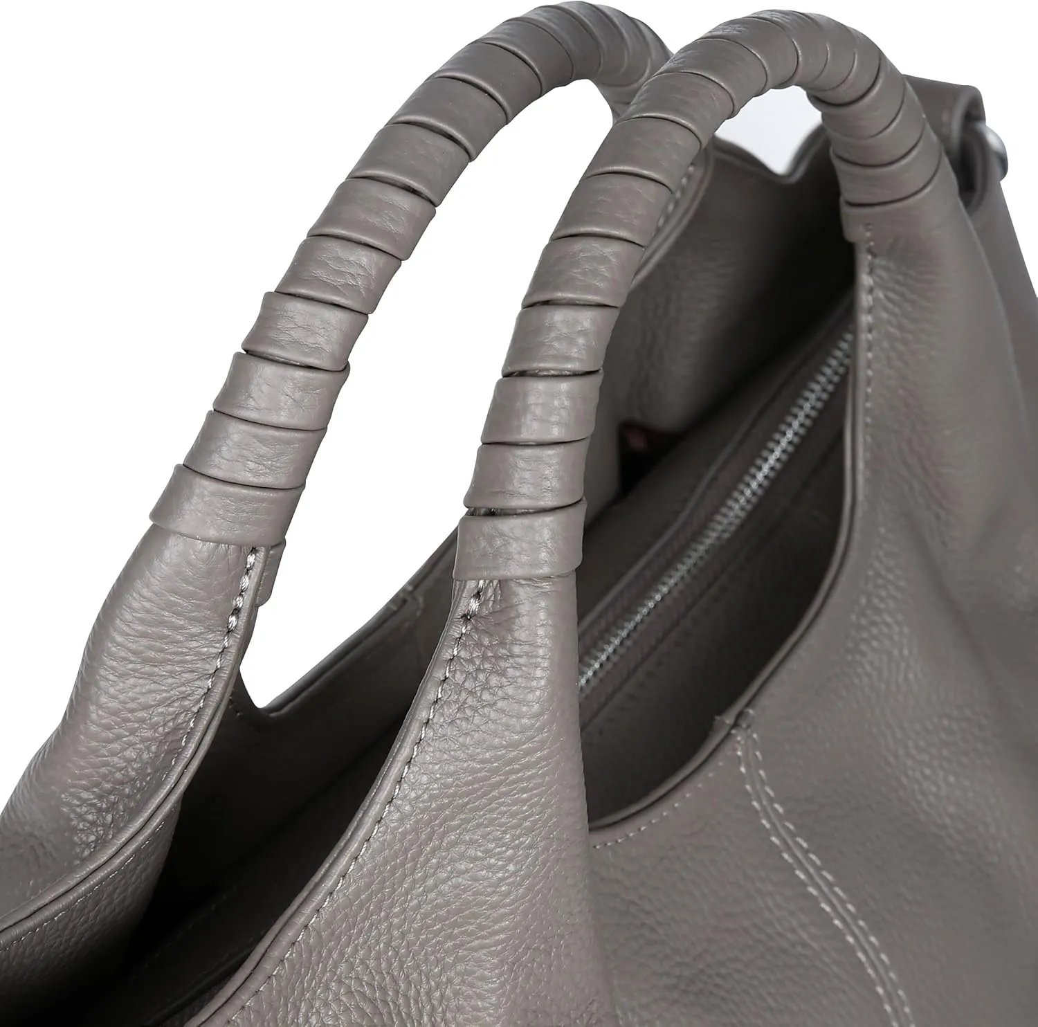 Iswee Genuine Leather Shoulder Bags Purses and Handbags for Women Satchel Designer Cross Body Hobo Medium Size Tote