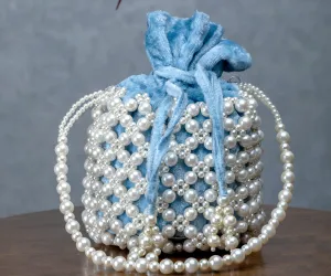 Jaimini Bucket Bag – Pastel Blue