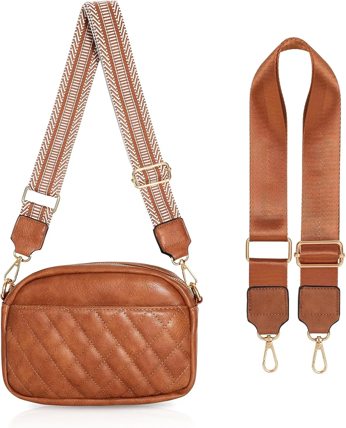 JASGOOD Crossbody Bags for Women, Leather Shoulder Purse and Handbags with Adjustable Strap