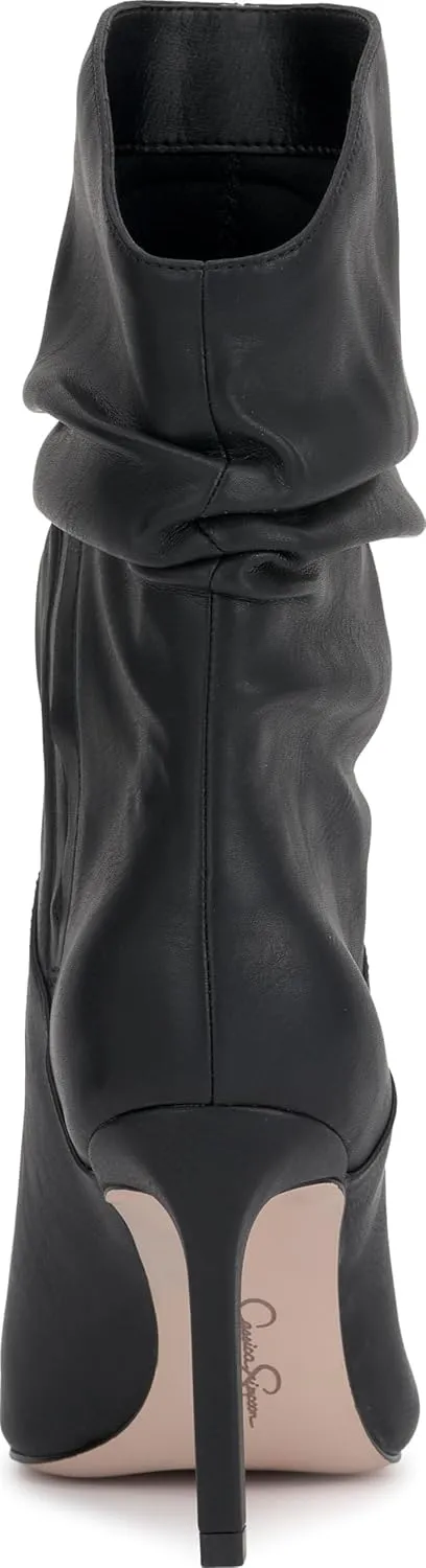 Jessica Simpson Womens Elisti Pull On Stiletto Mid-Calf Boots