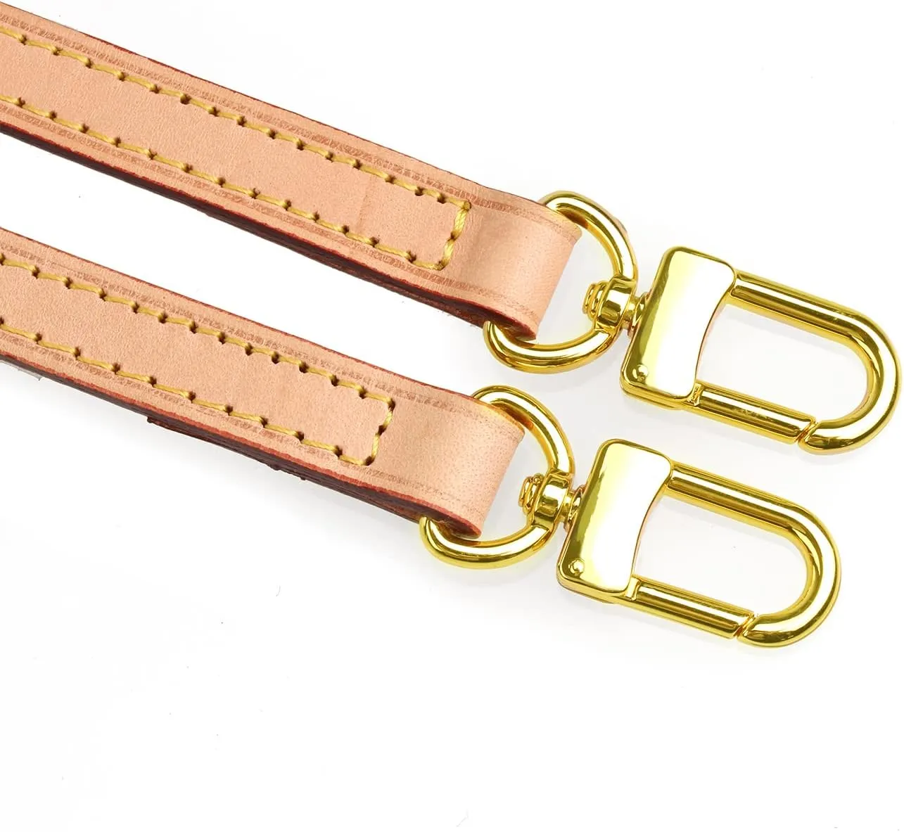 Jiesinlov Vachetta Leather Replacement Crossbody Bags Strap Shoulder Strap for Multi Pochette Accessories (0.43Width Double Buckles 40.9Length)