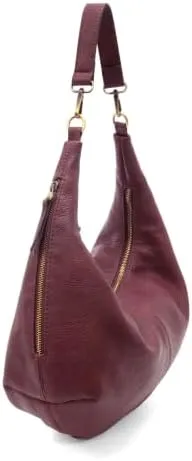 Joy Susan Womens Fashion Purse Rhea Slouchy Crescent Shoulder Crossbody Bag