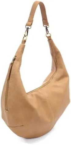 Joy Susan Womens Fashion Purse Rhea Slouchy Crescent Shoulder Crossbody Bag