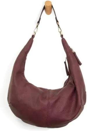 Joy Susan Womens Fashion Purse Rhea Slouchy Crescent Shoulder Crossbody Bag
