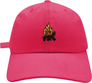 JPAK Camp Fire Baseball Cap Embroidered Cotton Dad Hat - Wood, Pit