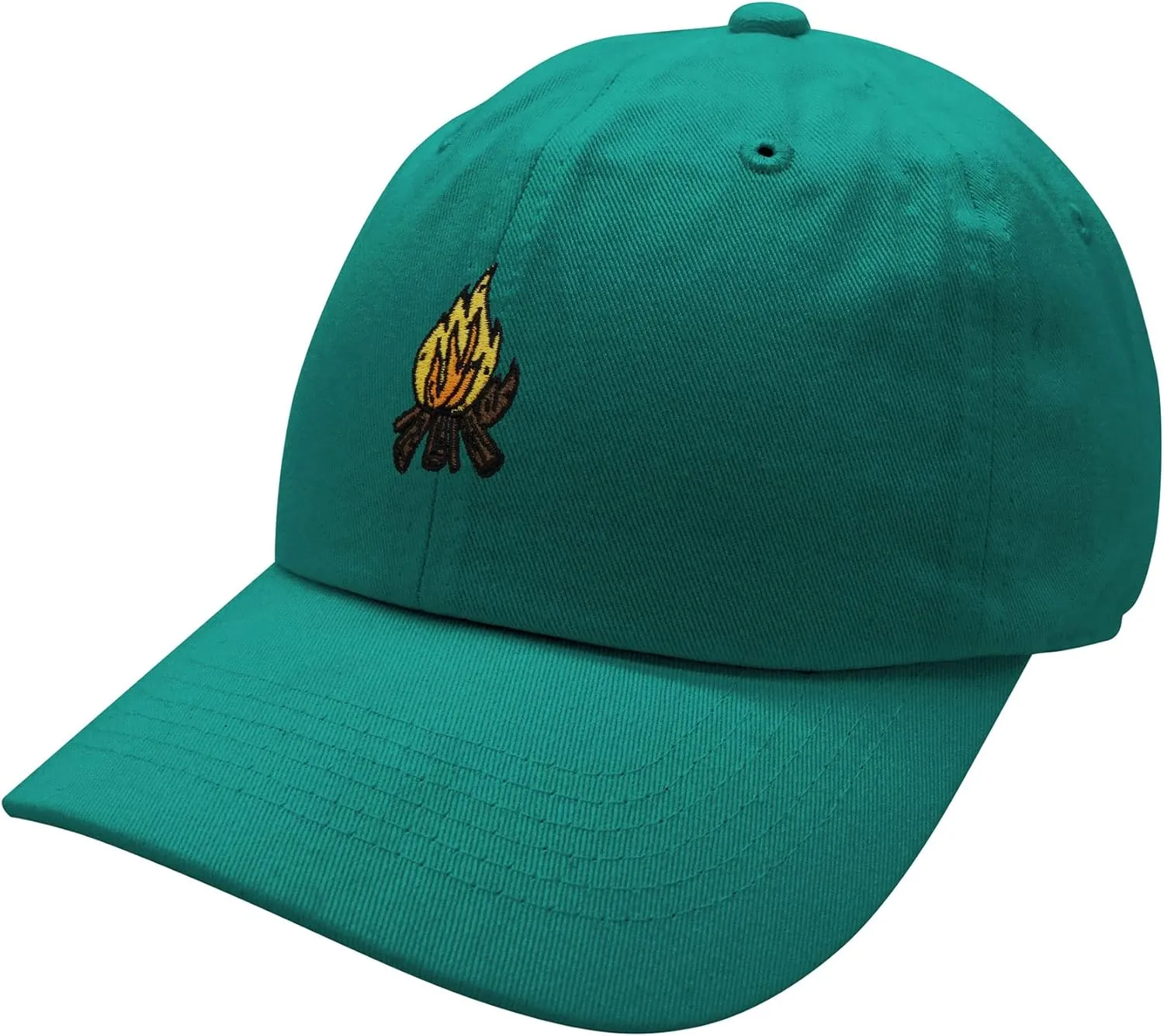 JPAK Camp Fire Baseball Cap Embroidered Cotton Dad Hat - Wood, Pit