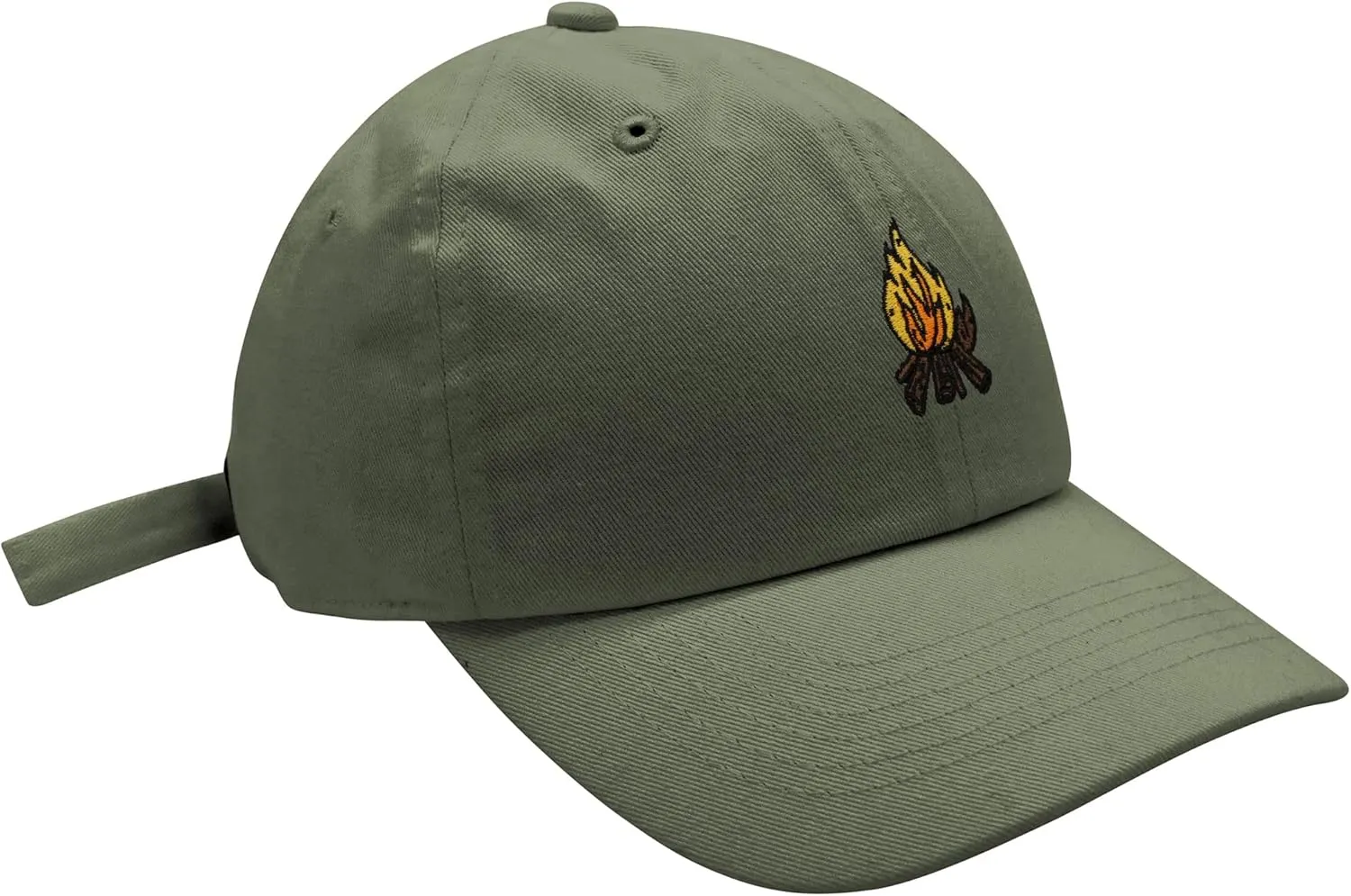 JPAK Camp Fire Baseball Cap Embroidered Cotton Dad Hat - Wood, Pit