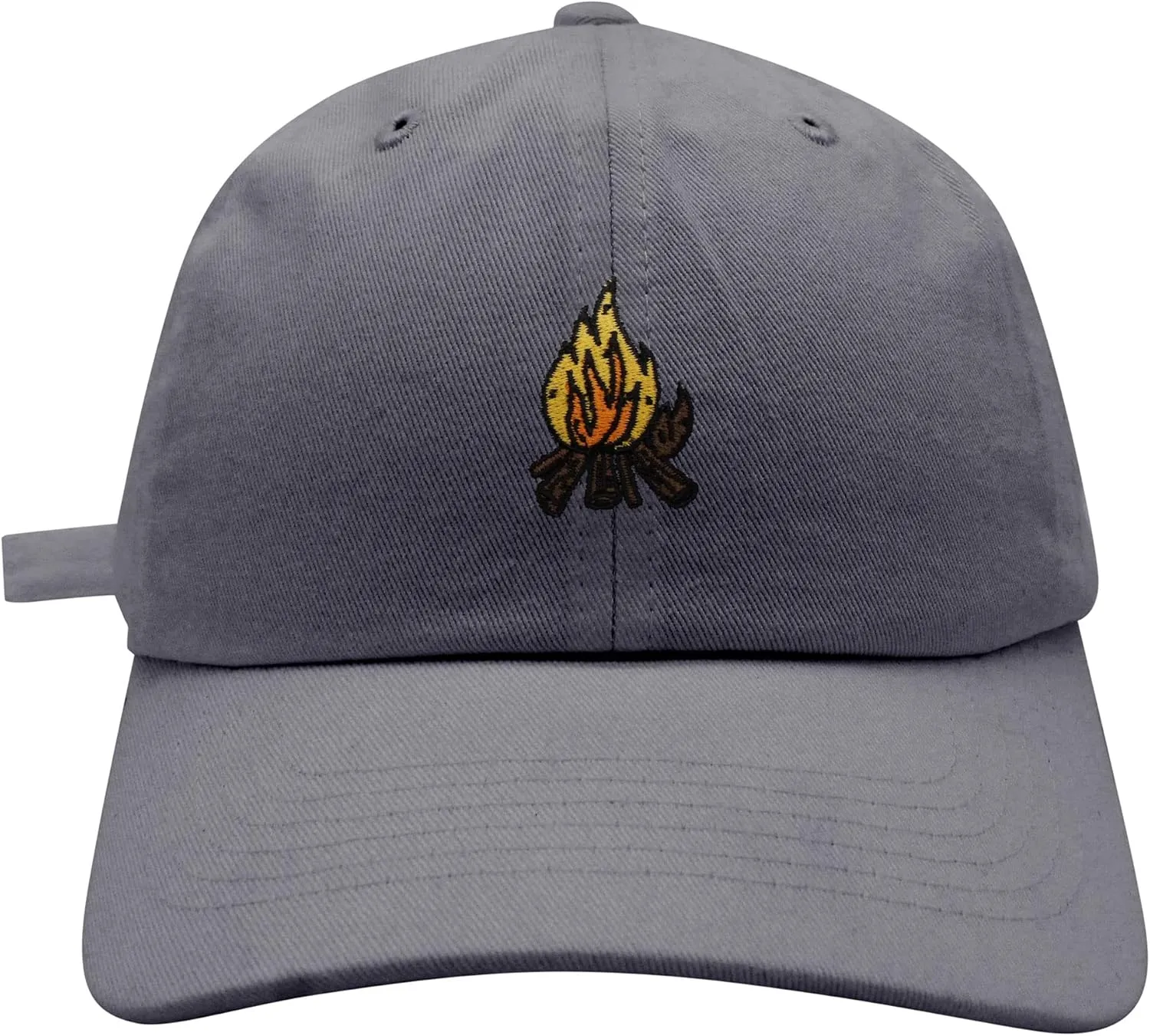 JPAK Camp Fire Baseball Cap Embroidered Cotton Dad Hat - Wood, Pit