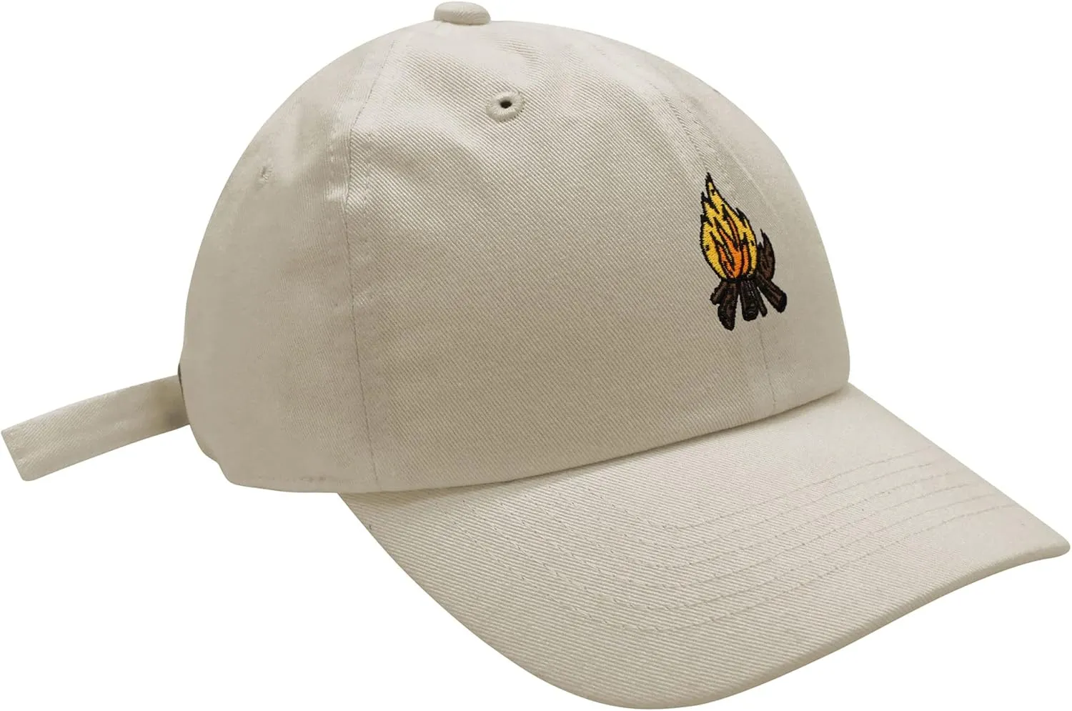 JPAK Camp Fire Baseball Cap Embroidered Cotton Dad Hat - Wood, Pit