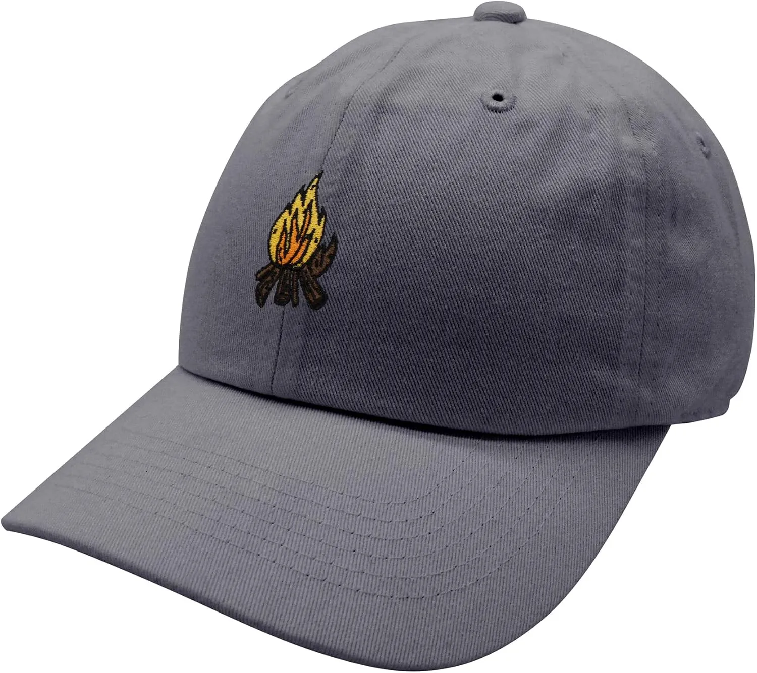 JPAK Camp Fire Baseball Cap Embroidered Cotton Dad Hat - Wood, Pit