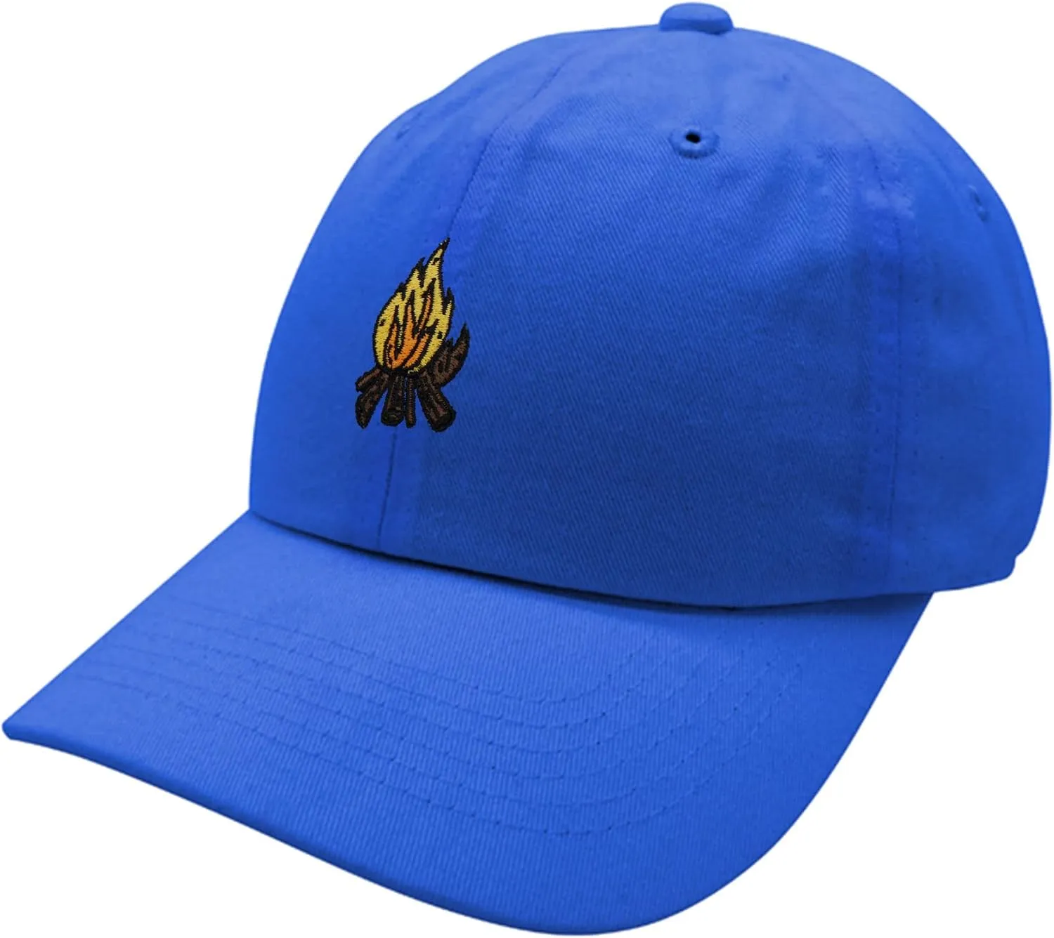 JPAK Camp Fire Baseball Cap Embroidered Cotton Dad Hat - Wood, Pit
