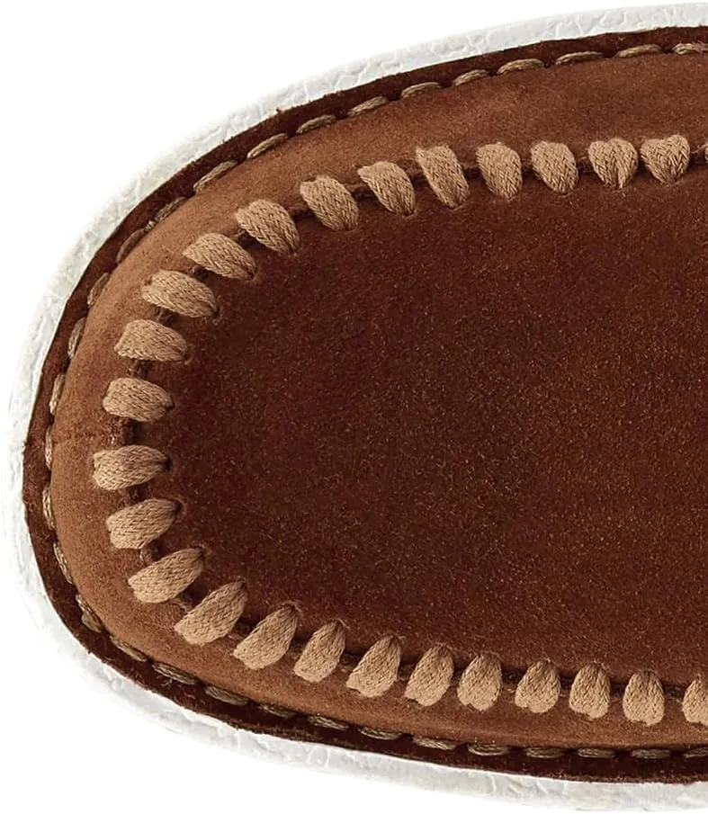 Justin Boots Womens Teepee Fringe Round Toe Moccasin Casual Boots Ankle - Brown