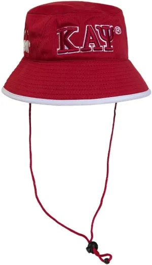 Kappa Alpha Psi Floppy Bucket Hat Red