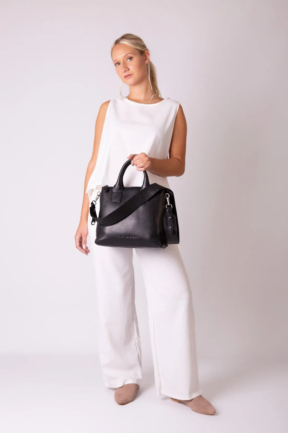 Kelly Medium Satchel Black