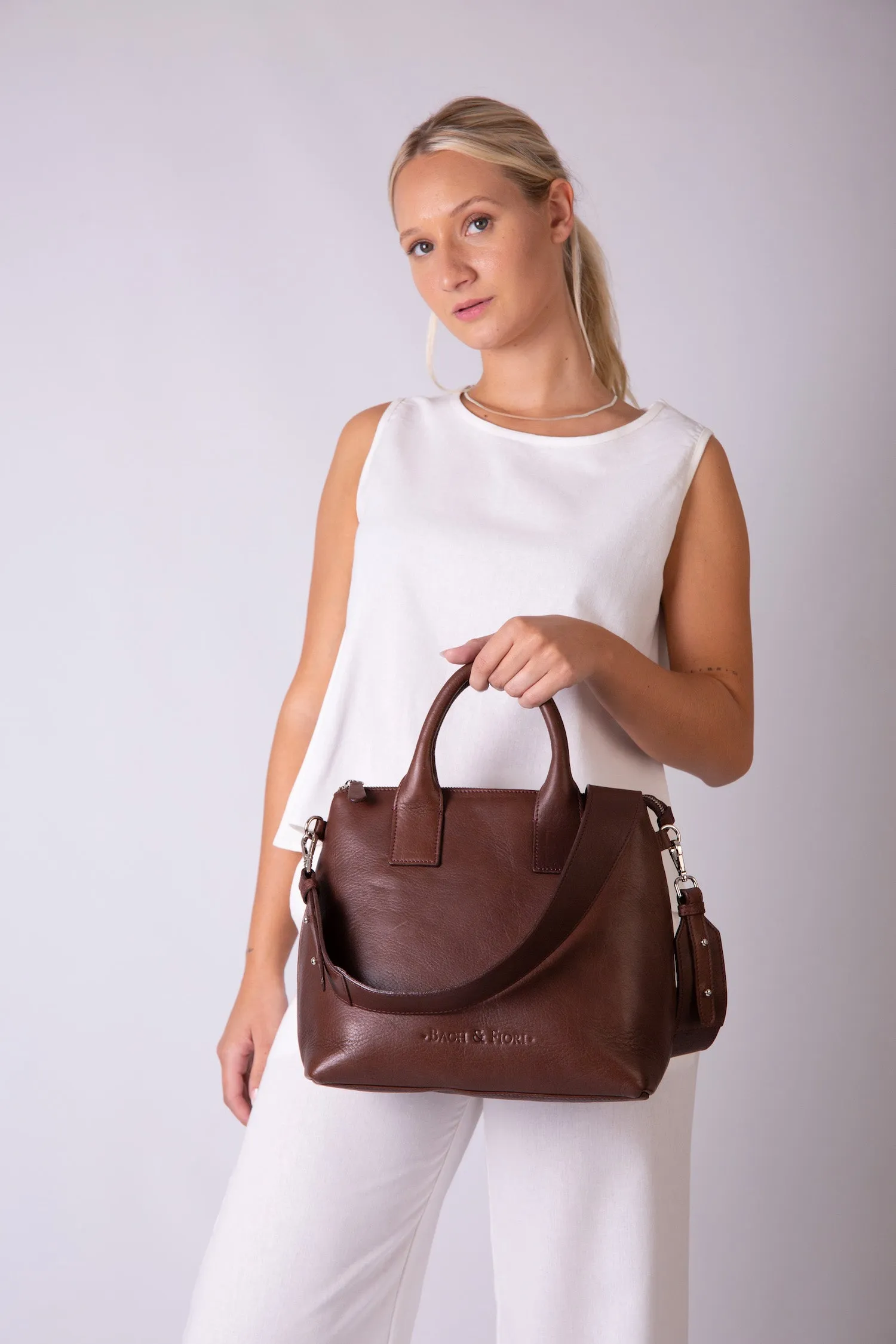 Kelly Medium Satchel Chocolate