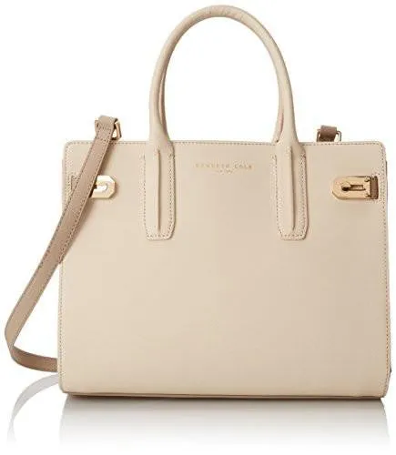 Kenneth Cole York Chrystie Satchel Top Handle Bag Bonemushroom One Size