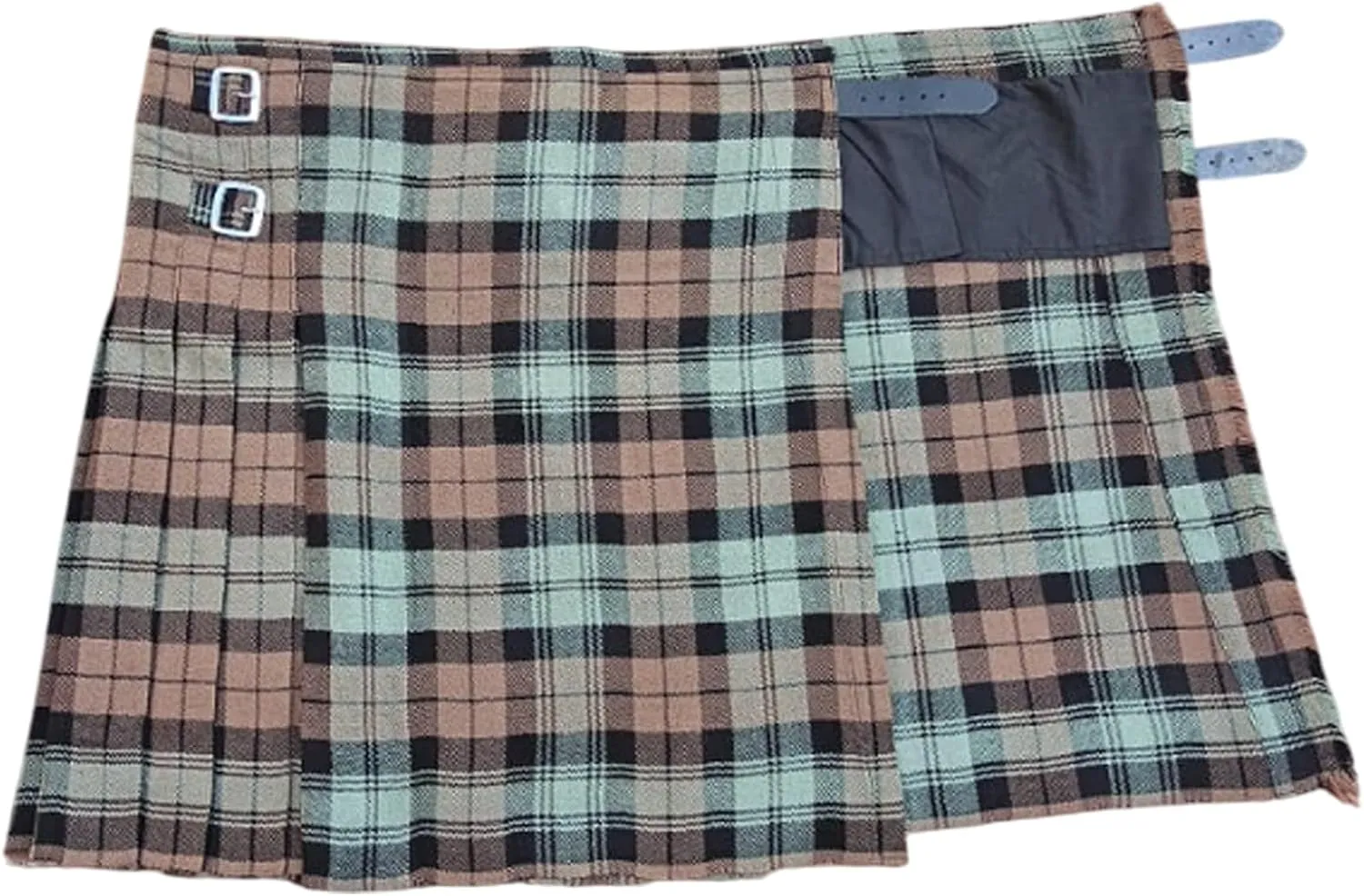 Kilt for Men Scottish Tartan Mens Kilt Highland Leather Straps