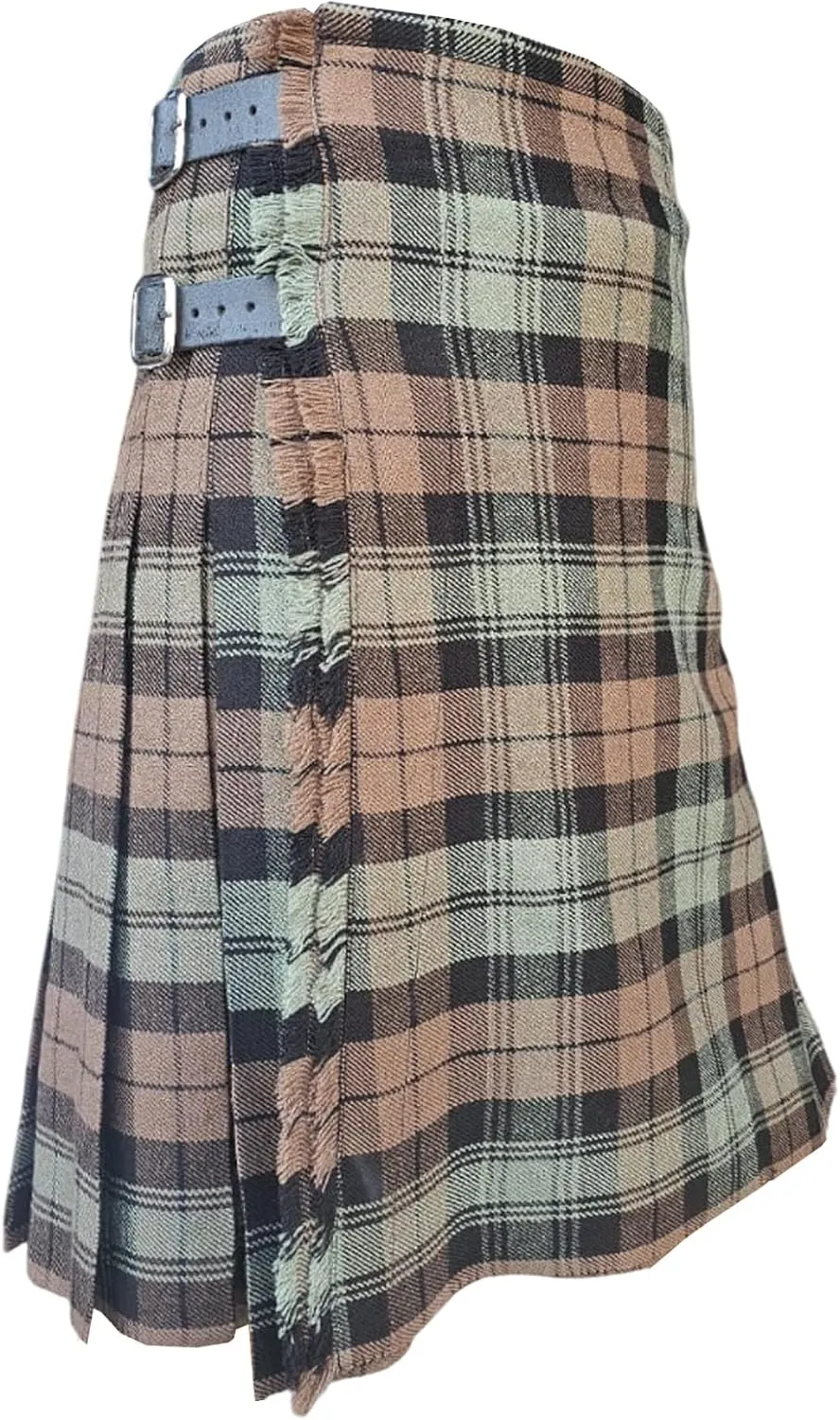 Kilt for Men Scottish Tartan Mens Kilt Highland Leather Straps