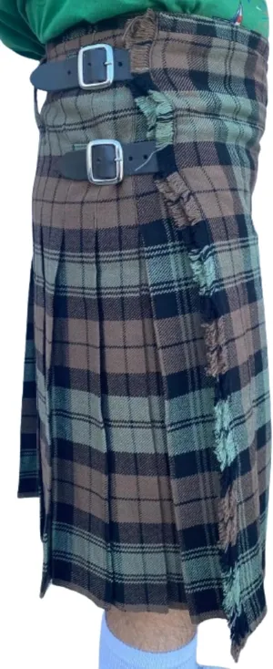 Kilt for Men Scottish Tartan Mens Kilt Highland Leather Straps