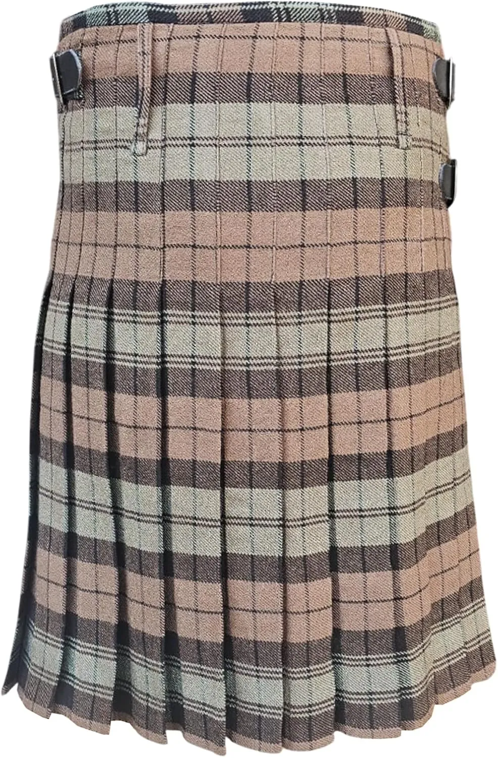 Kilt for Men Scottish Tartan Mens Kilt Highland Leather Straps