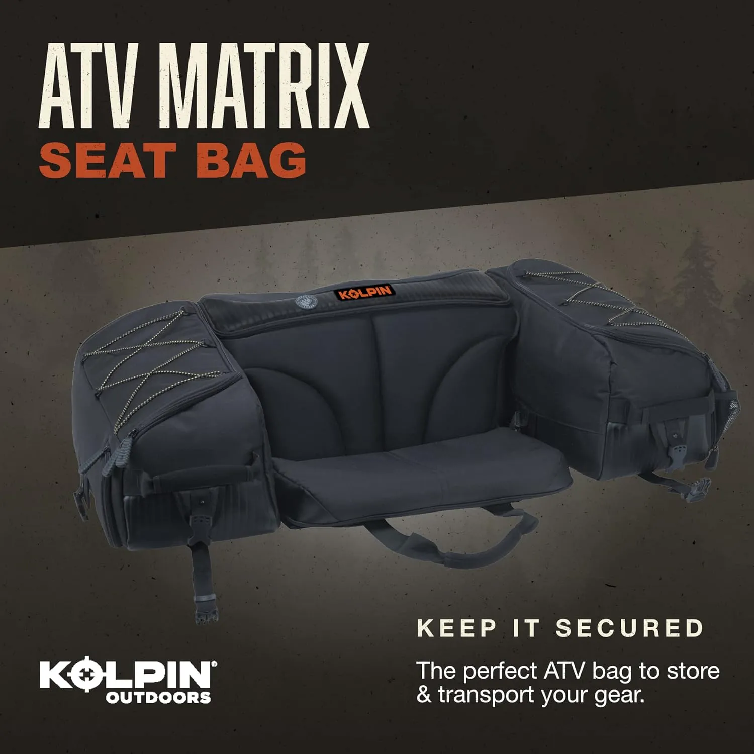 Kolpin Matrix Seat Bag - Black - 91155, 32" x 22" x 11"