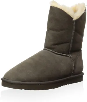 Koolaburra Women's Double Halo Short,Cappuccino Sheepskin,US 9 M