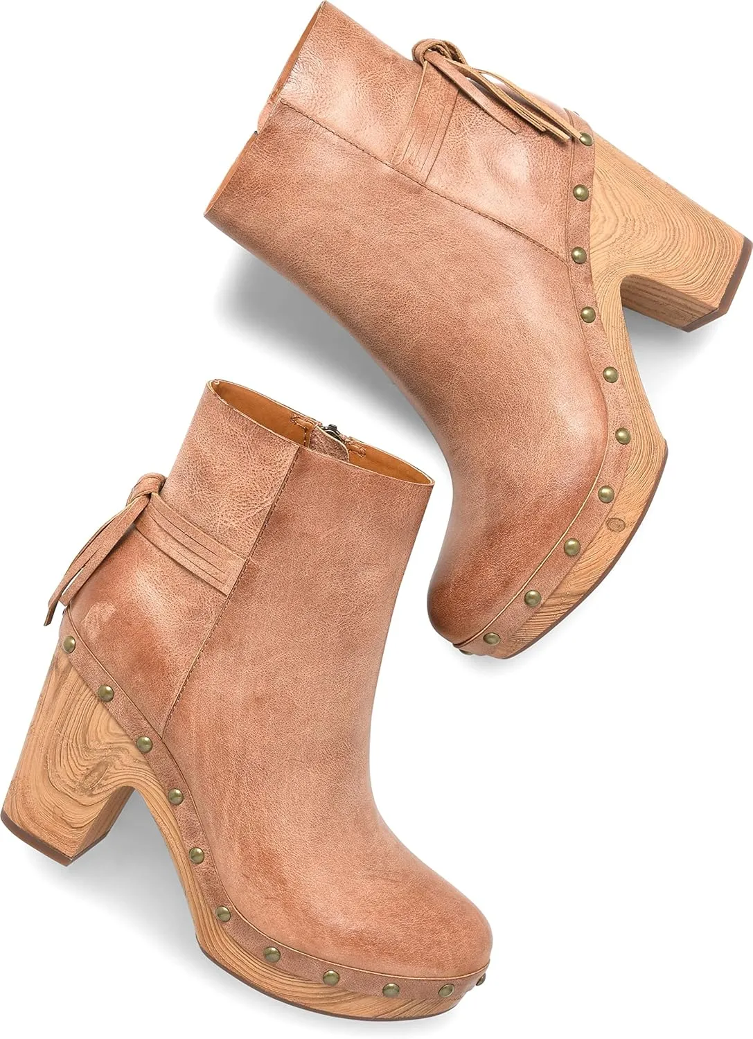 KORK-EASE Women's Dianna Ultra-soft Leather Bootie w/Tassels