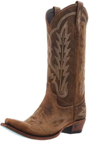 Lane Women's Lexington Tall Western Boot Snip Toe Caramel 7 M US