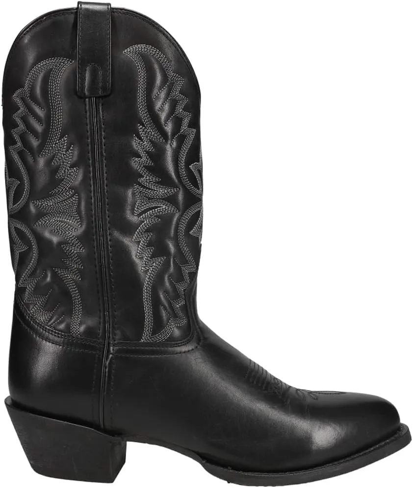 Laredo Mens Harding Embroidered Round Toe Pull On Casual Boots Mid Calf - Grey