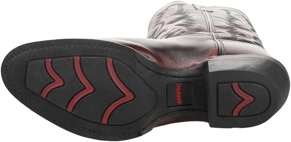 Laredo Mens Harding Embroidered Round Toe Pull On Casual Boots Mid Calf - Grey