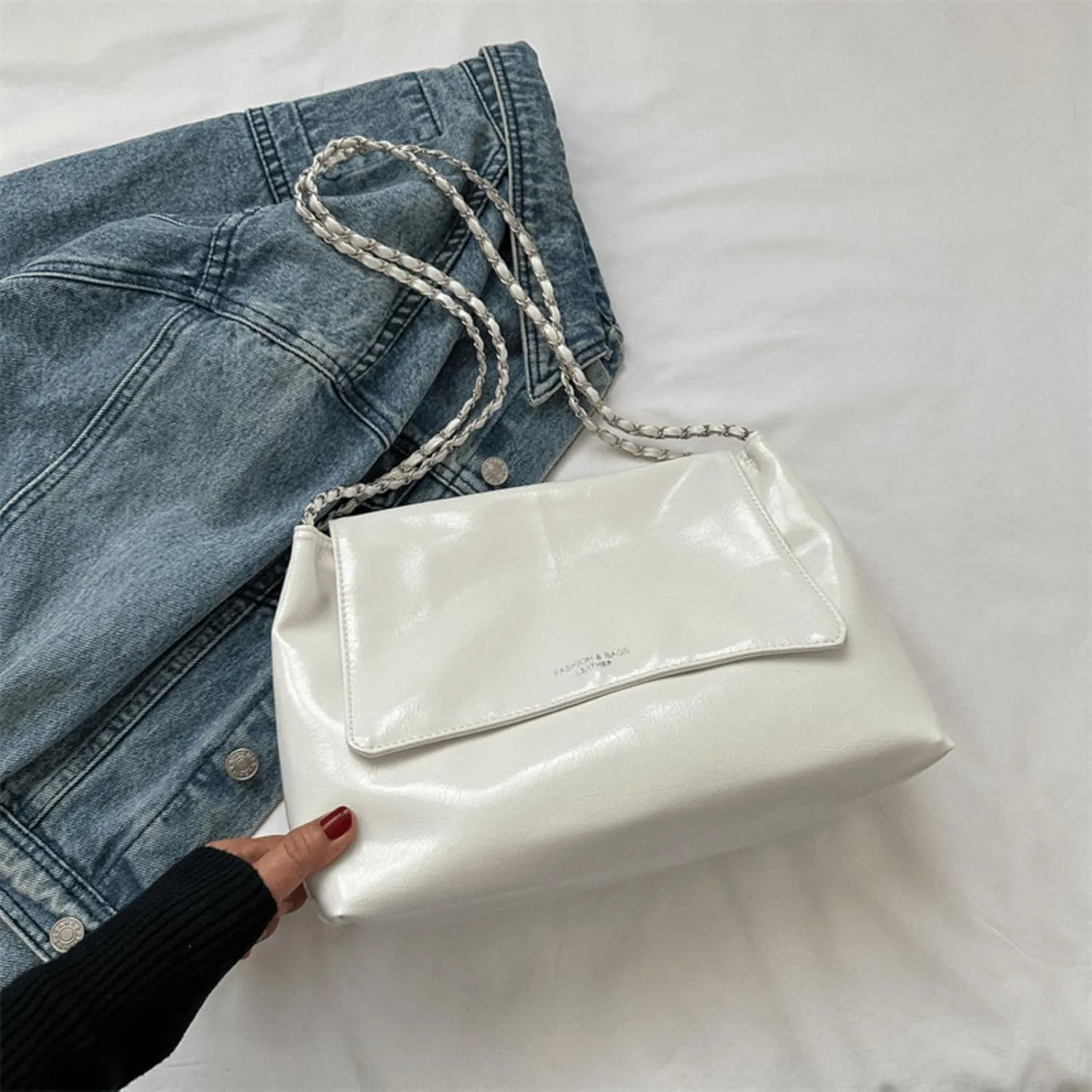 Large Crossbody Bags for Women, Tote Bag for Women Womens Shoulder Bags Chain Purse Designer Handbags for Women