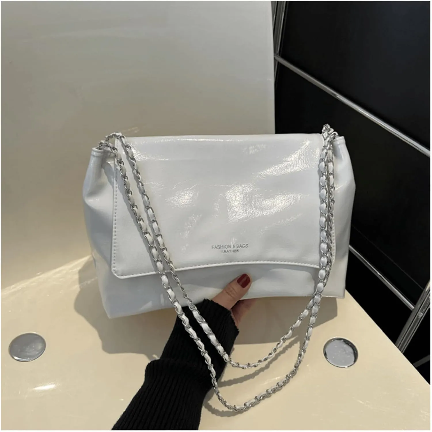 Large Crossbody Bags for Women, Tote Bag for Women Womens Shoulder Bags Chain Purse Designer Handbags for Women
