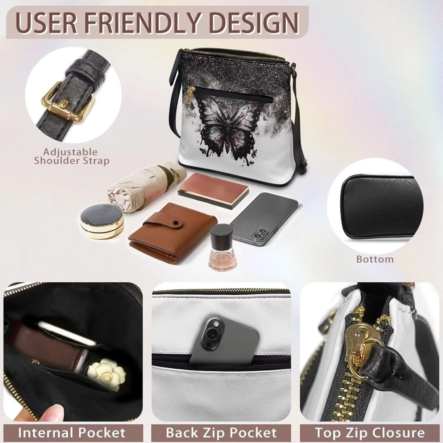 Large Crossbody Bucket Bags for Women Tote Bag Leather Bag for Women Handbag Satchel Shoulder Bag