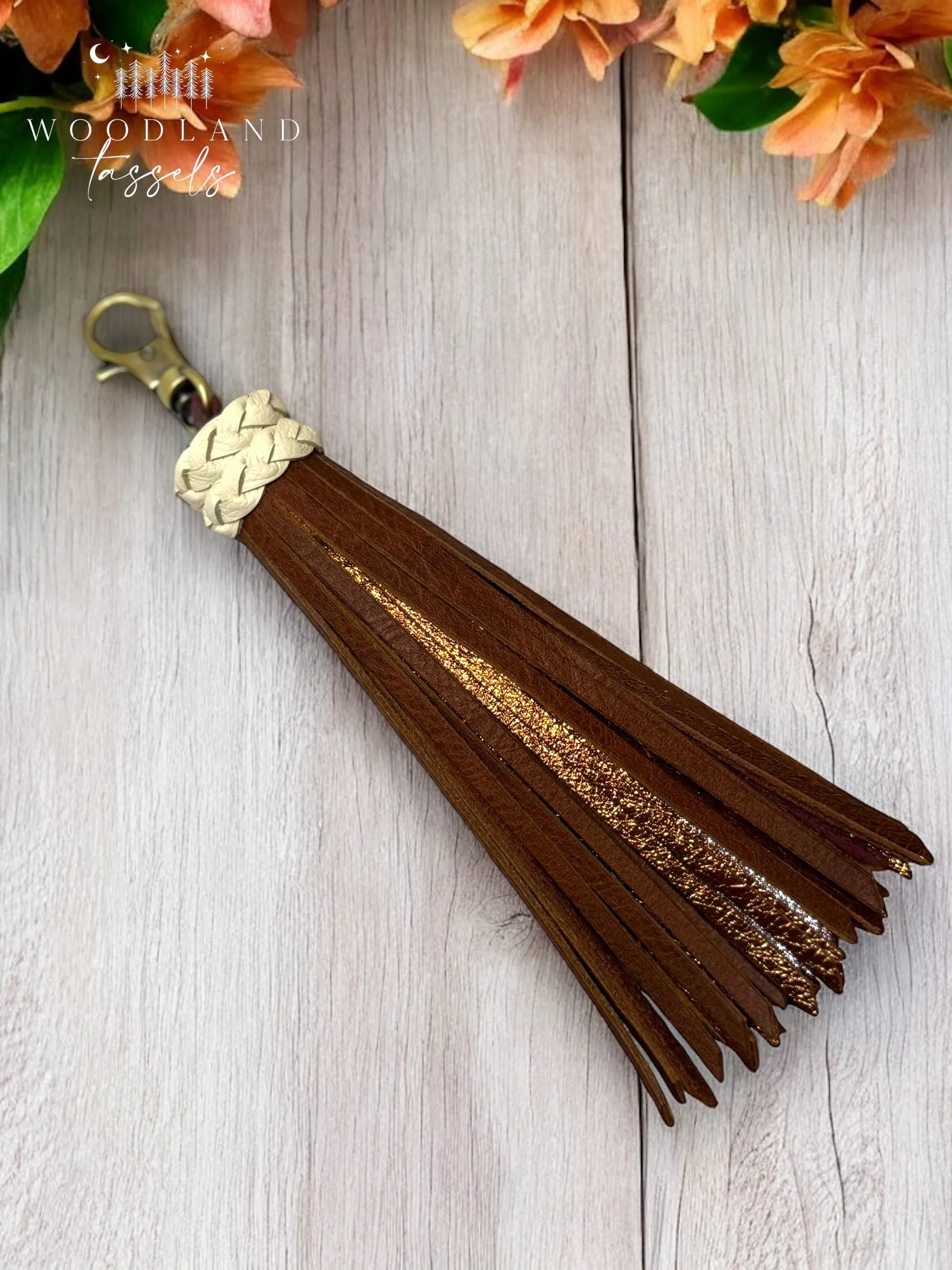 Latte Leather Tassel