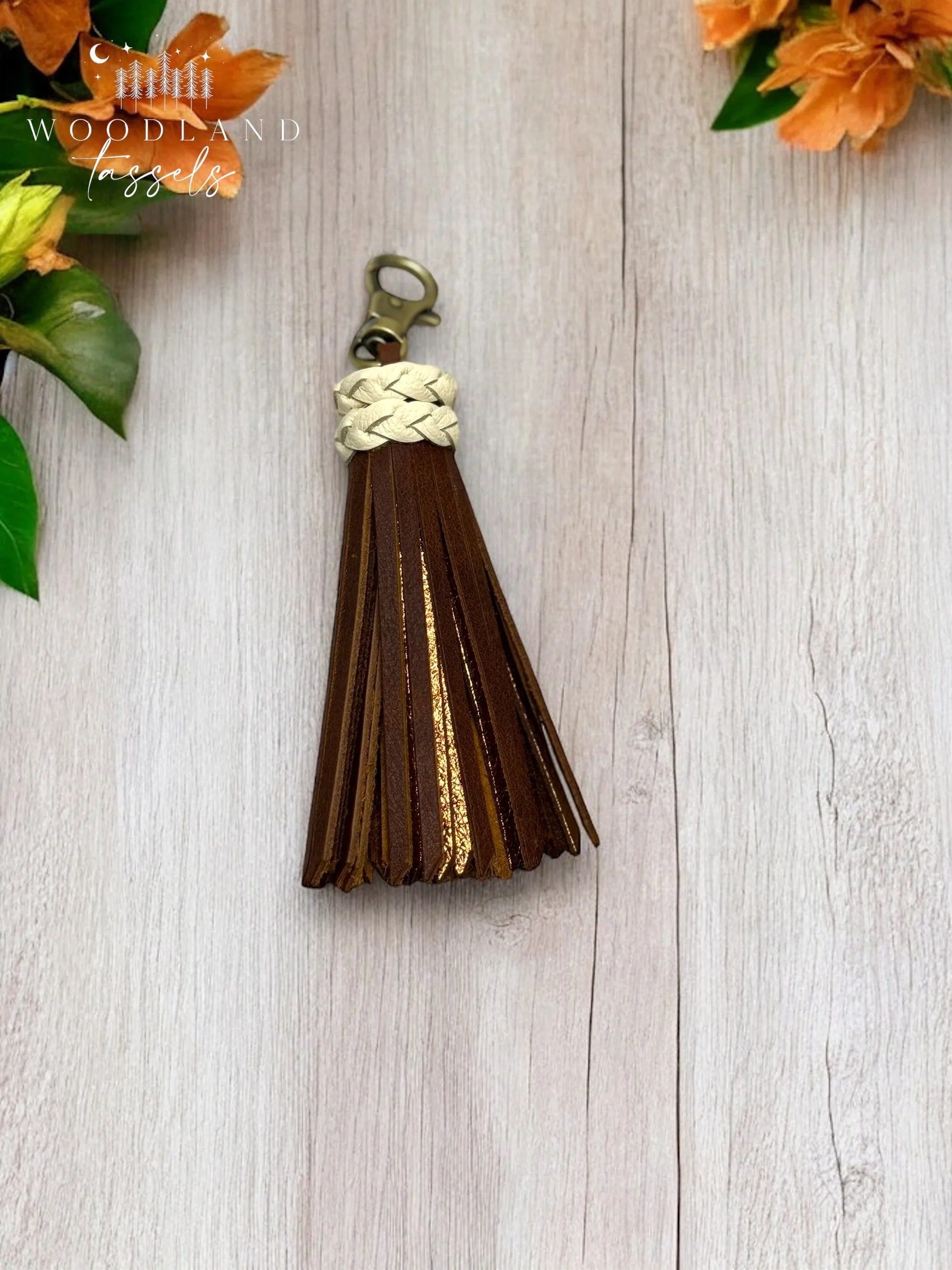 Latte Leather Tassel