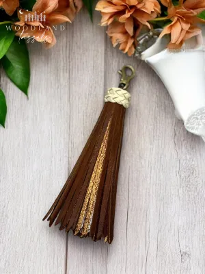 Latte Leather Tassel