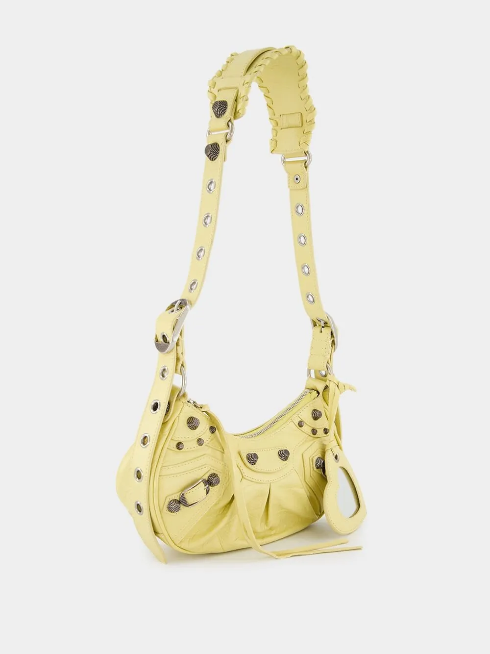 Le Cagole XS Yellow shoulder bag