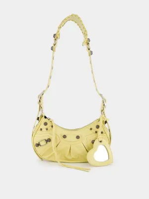 Le Cagole XS Yellow shoulder bag