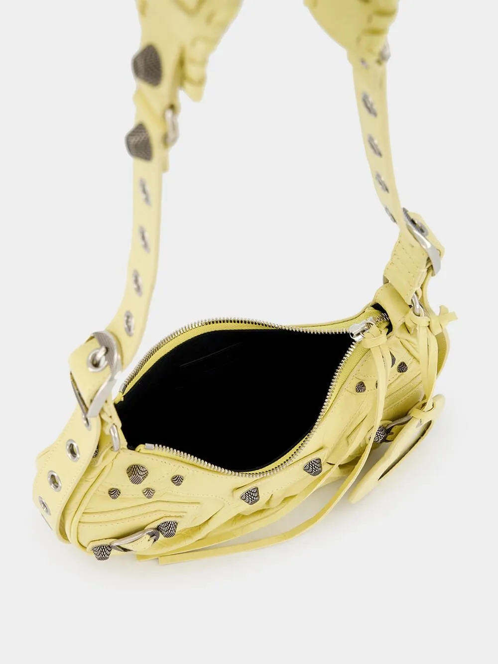 Le Cagole XS Yellow shoulder bag