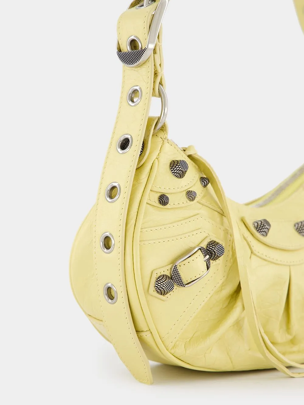Le Cagole XS Yellow shoulder bag