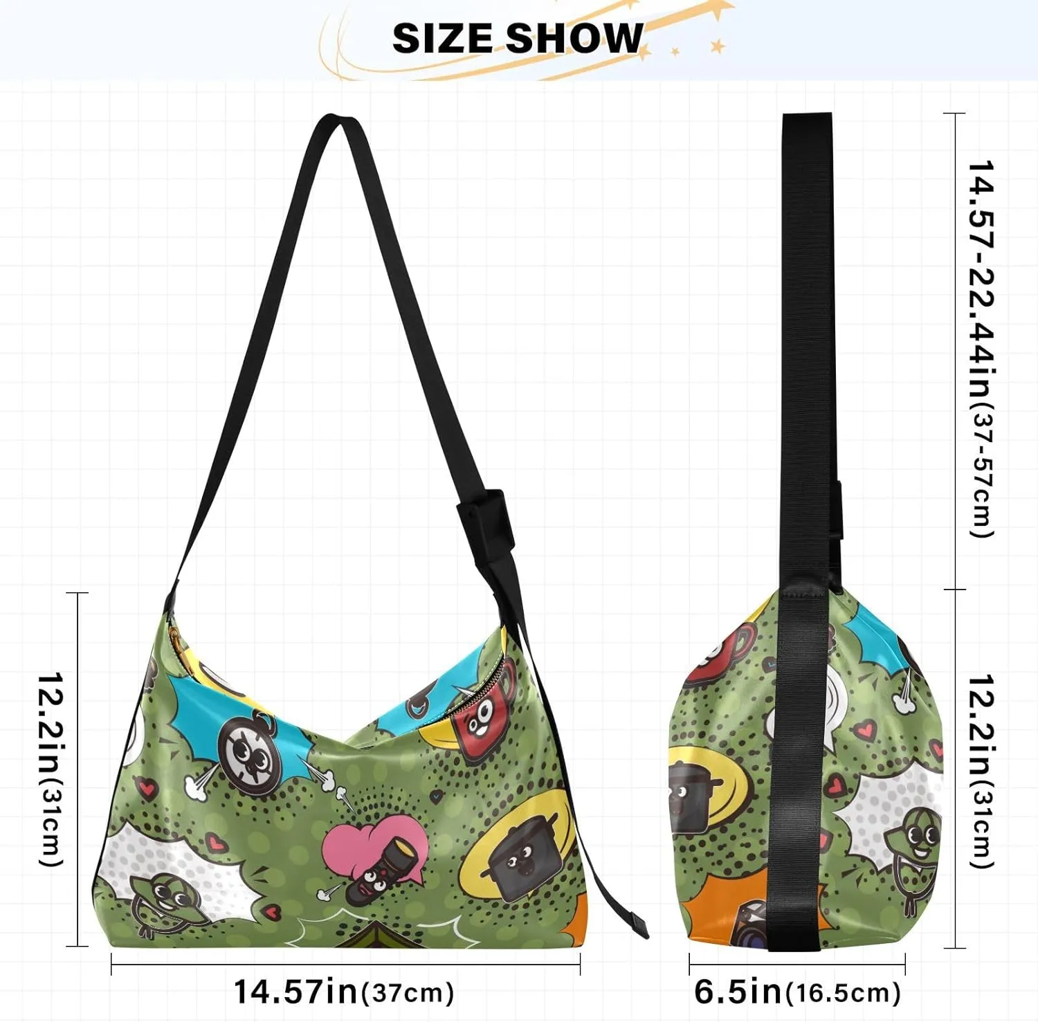 Leather Crossbody Bags for Women Crossbody Purse with Guitar Strap Zipped Pockets Handbag Shoulder Bag Multicolor 1