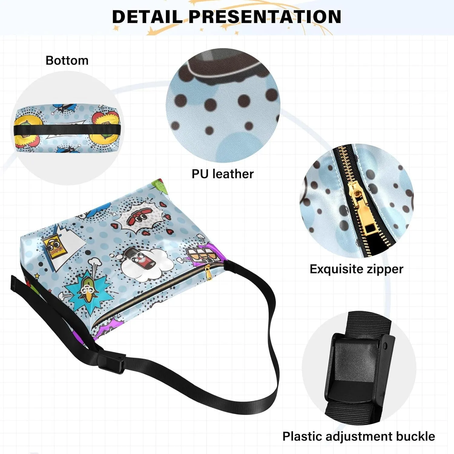 Leather Crossbody Bags for Women Crossbody Purse with Guitar Strap Zipped Pockets Handbag Shoulder Bag Multicolor 1