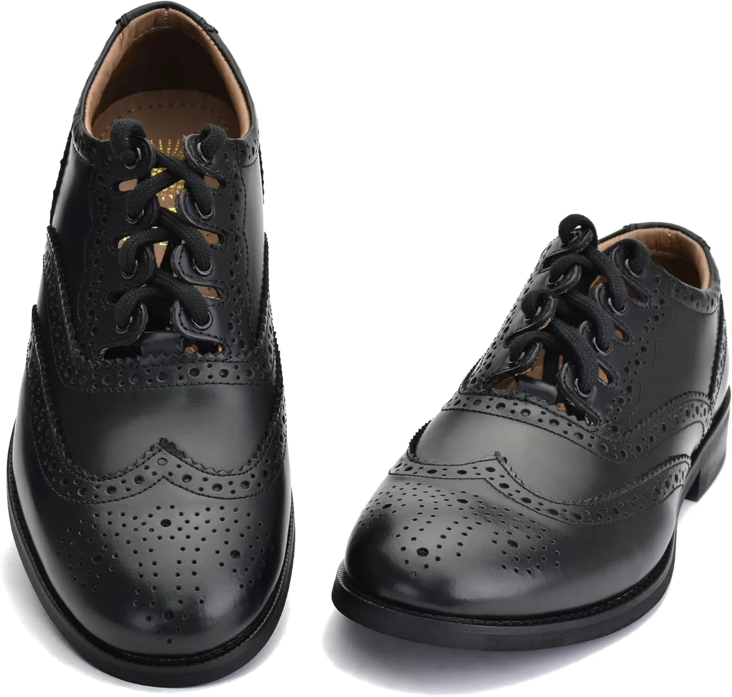Leather Ghillie Brogue Kilt Shoes Traditional Scottish Piper and Highland Outfit Wedding Shoes Featuring Extra Long Laces & Leather Tassels Style –Eco with Rubber Sole Color - Black Sizes -7-15