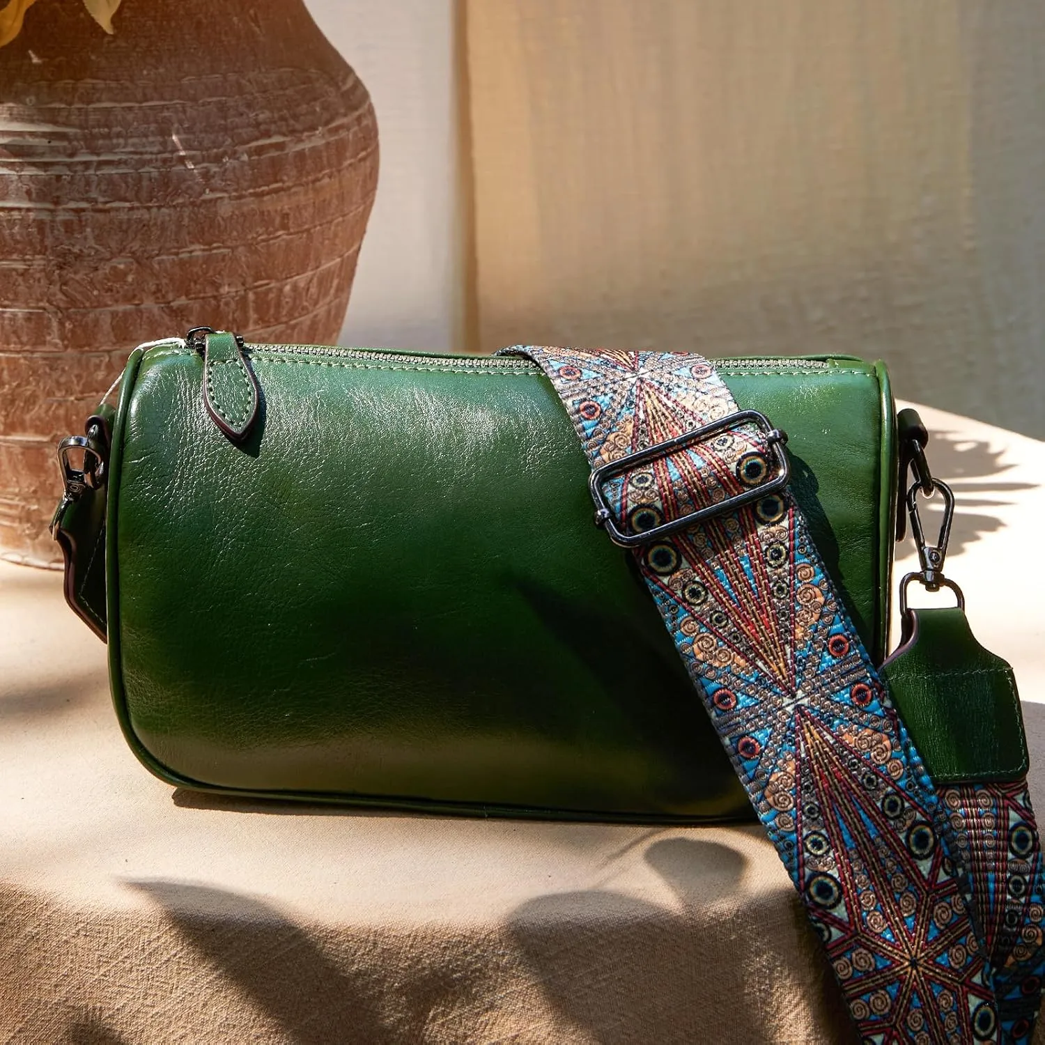 Leather Purse Crossbody Bag for Women: Genuine Leather Purses for Women Trendy - Small Shoulder Cross Body Bag