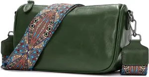 Leather Purse Crossbody Bag for Women: Genuine Leather Purses for Women Trendy - Small Shoulder Cross Body Bag