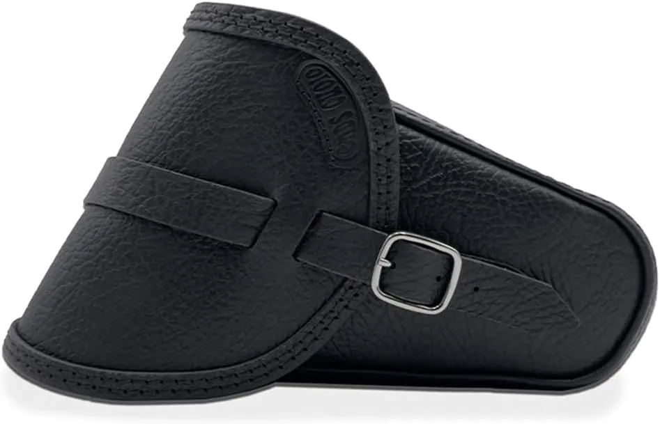 Leather Saddlebag Compatible with 2022-2025 Harley Davidson Nightster RH975, Nightster special – Quick Buckles – Side Motorcycle Bag – 100% Made in Italy (Wrinkled, Left)