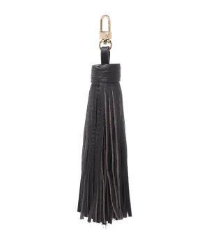 LEATHER TASSEL CHOCOLATE BROWN