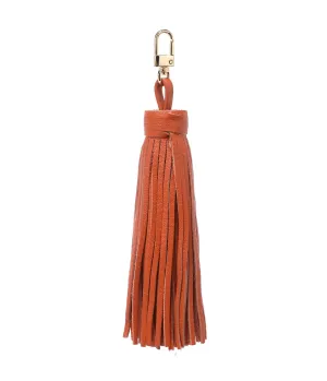 LEATHER TASSEL ORANGE