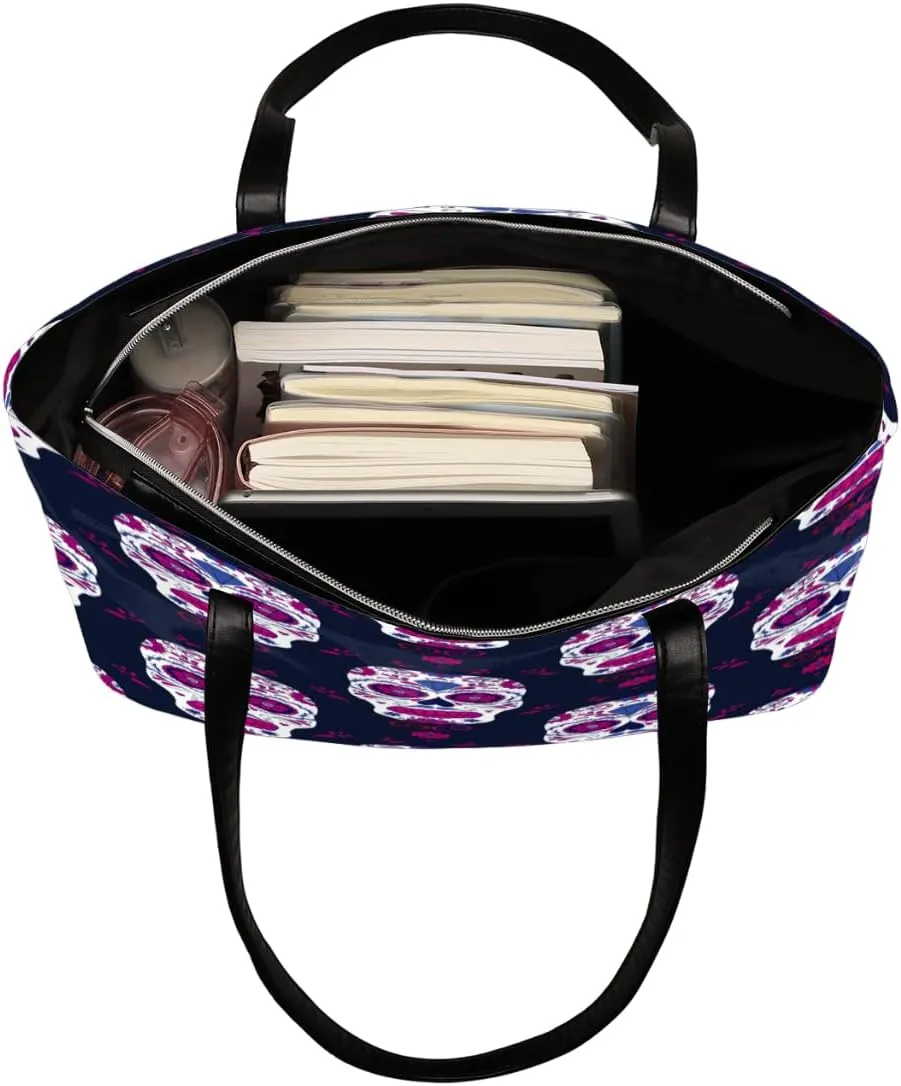 Leather Tote Bag for Women Fashion Shoulder Bag Purses and Handbags Large Capacity Satchel Bags for Work Travel
