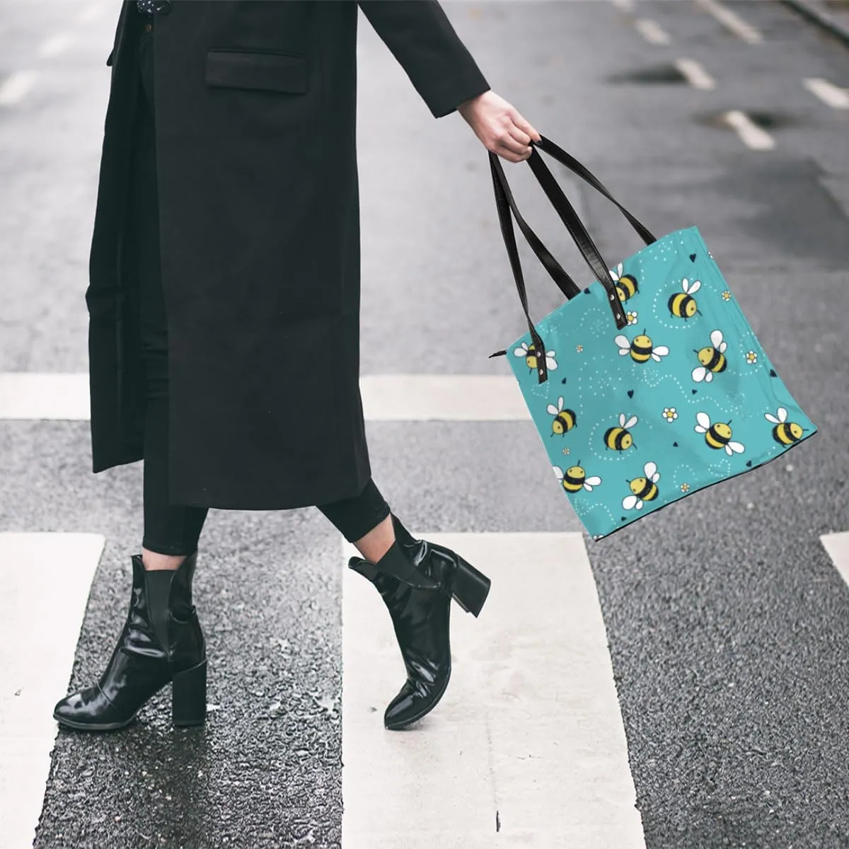 Leather Tote Bag for Women Fashion Shoulder Bag Purses and Handbags Large Capacity Satchel Bags for Work Travel